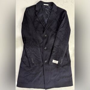 Nordstrom Signature Navy Cashmere Overcoat *New w/Tags*